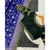 ZARI CUTWORK BORDER SEMI-SILK SAREE