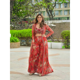 Launching New  Bollywood Indo Western Koti Palazzo & Blouse Collection