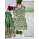 Royal look Sharara palazzo Sequence Party wear