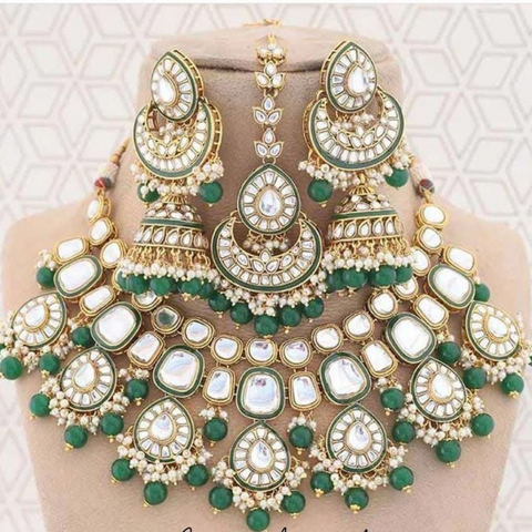 GJS001 KUNDAN STYLE Jewelry Sets