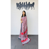 Real Mirror Work Semi Gajji Silk Soft and Smooth Saree