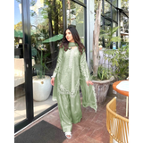 HK-1703 New Designer Collection In Roman Silk Top-Farshi Salwar