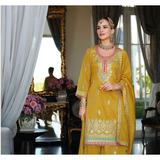 Madhubala Shimmer Embroidery Sharara Sets