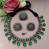 PREMIUM Oxidized stone choker sets