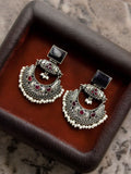 Oxidised Royale Chandbali Earrings