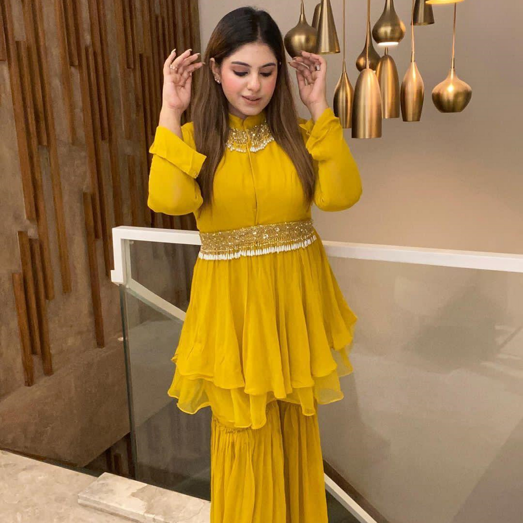 Kurti plazzo Set
