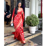 FESTIVE ZARI SAREES READY TO WEAR PREDRAPED