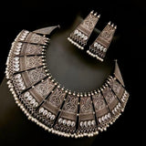 Oxidised Heavy choker Set