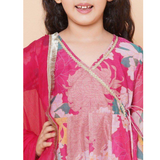 New Launcing Kids Floral Print Anarkali-Style Suit