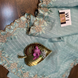 PASTEL Khadi Silk Net Saree