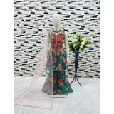 NEW DESIGNER PEPLUM TOP WITH SHARARA AND DUPATTA