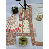 HK-1707 Top-Sharara And Dupatta Set