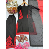 Đěsigner Party Wear Look Pur Chinon Silk Top & Palazzo