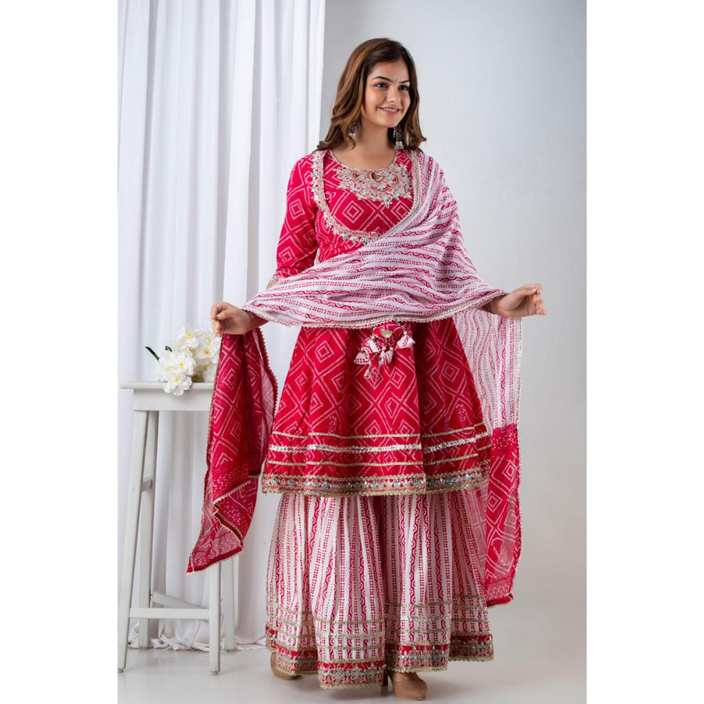 AF-60 Festive Special New Launch Jaipuri Soft Printed Kurti Set