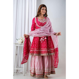AF-60 Festive Special New Launch Jaipuri Soft Printed Kurti Set