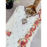 SRK-5301 Designer FLORAL Party Wear Look Top-Palazzo Set