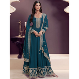VINAY Embroidered Silk Anarkali Suit