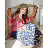 SR-1692 Designer Party Wear Look Top-sharara Set