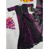New Trending Zip Nd Go ONE-MINUTE READY Sequence Saree