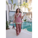 LW-9319 READYMADE TOP-PANT WITH BATWA