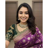 ZARI CUTWORK BORDER SEMI-SILK SAREE