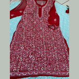 Plus Size Heavy Embroidery Chikankari Kurtis Size 48-50-52