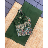 GEORGETTE EMBROIDERED Sarees Ready Blouse