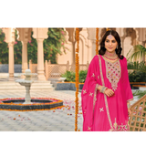 HASRAT Dhoti Style Chinon Embroidery sets