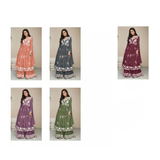 VAMIKA RAYON CHIKANKARI STYLE PLAZO SETS