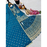 ZC-B9016 New Designer Party Top Sharara SETS