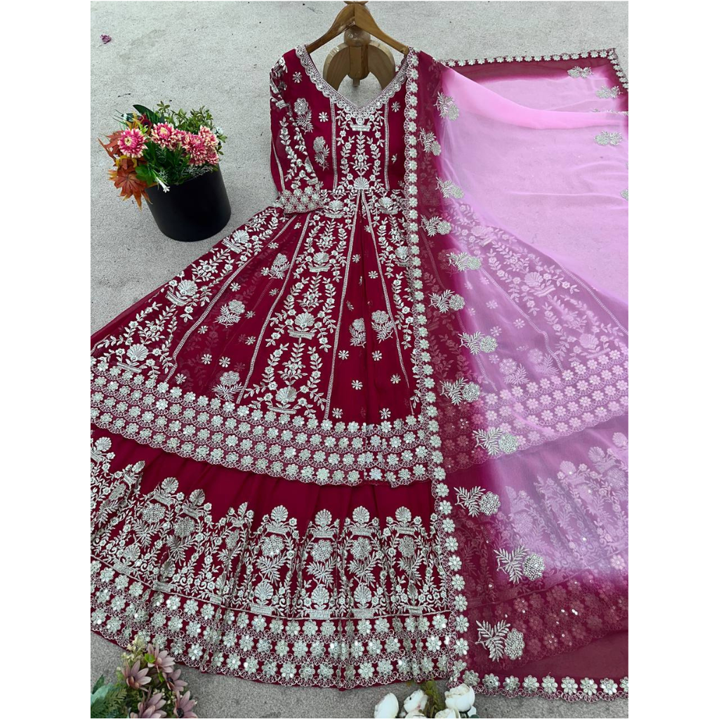 SR-1690 PAKISTANI STYLE LEHENGA SETS
