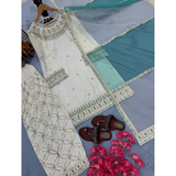 Party Wear Look Pur Natural Crepe Top & Farshi Palazzo