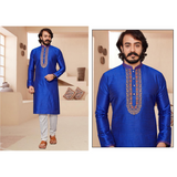 Silk Embroidery Work MEN Kurta With Pajama Set - SIZE 46