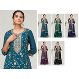 Heavy Embroidery Work Sharara Suit