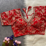 RUHI FASHION-PINKI20 Zari Work BLOUSE SIZE 38-40