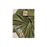 Traditional Soft Gadhwal Silk Embroidered Sarees