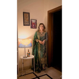 NSR-879 New Designer Party Wear Look Top-Palazzo Set