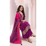 DN6945 VINAY Heavy Vichitra With  Sequence Embroidery Stitched Work