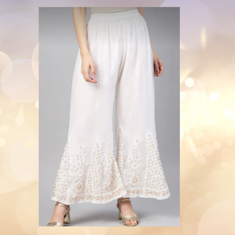 Chikankari Sharara pants