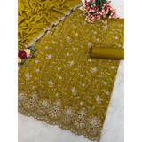 Designer Collection in Pure Chinon with Heavy Embroidery Sets