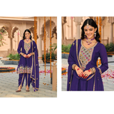 HASRAT Dhoti Style Chinon Embroidery sets