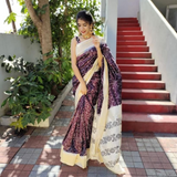 Soft Printed Silk Saree
