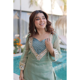 LW-9319 READYMADE TOP-PANT WITH BATWA