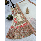 HK-1707 Top-Sharara And Dupatta Set