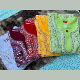 Plus Size Heavy Embroidery Chikankari Kurtis Size 48-50-52