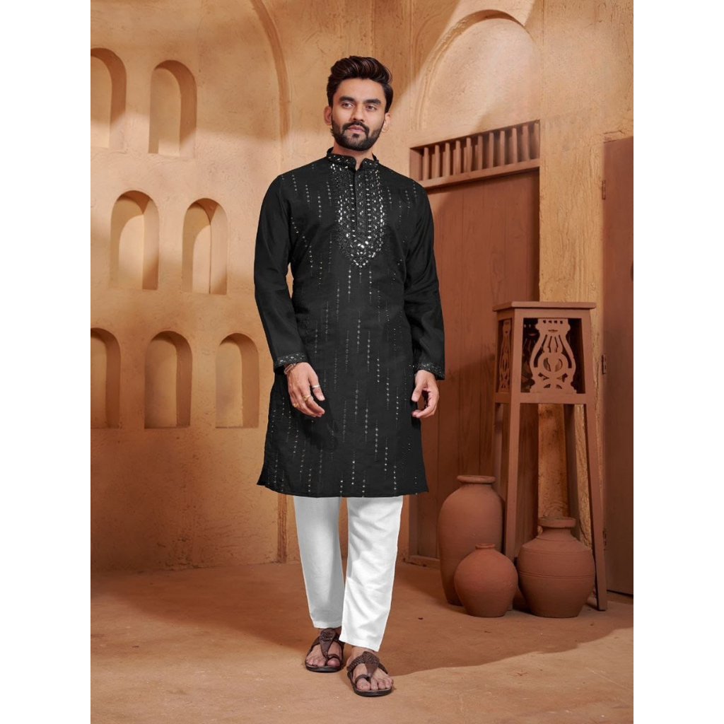 Traditional Mirror Work Kurta