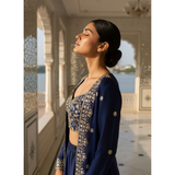 VF 226 INDOWESTERN PLAZO CHOLI SET