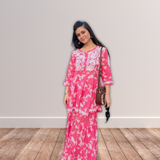 Chikankari Floral Printed Gharara Sets