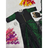 New Trending Zip Nd Go ONE-MINUTE READY Sequence Saree