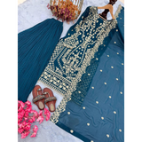 GLMZ-011 Đěsigner Party Wear Top Palazzo & Dupatta Set